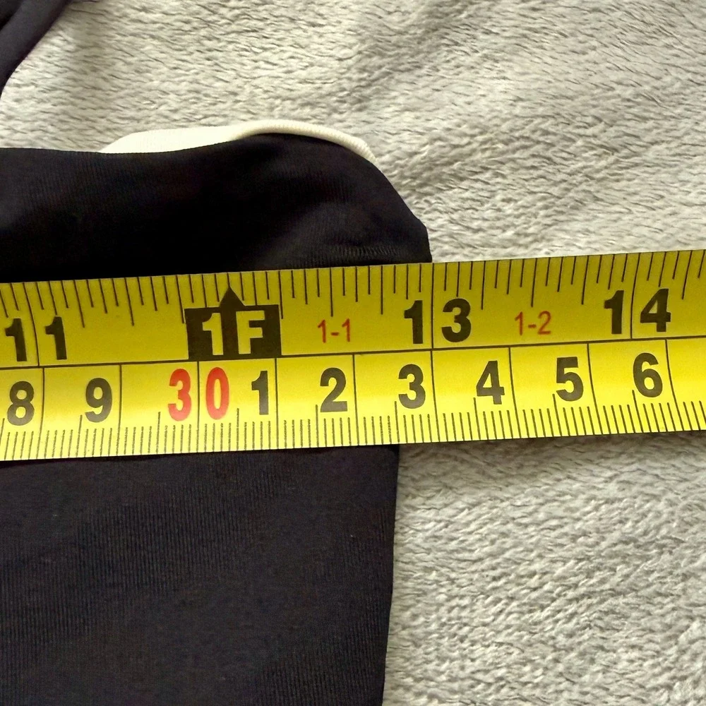 L*Space‎ Bikini Top Womens Medium Black Cream Colorblock Bandeau